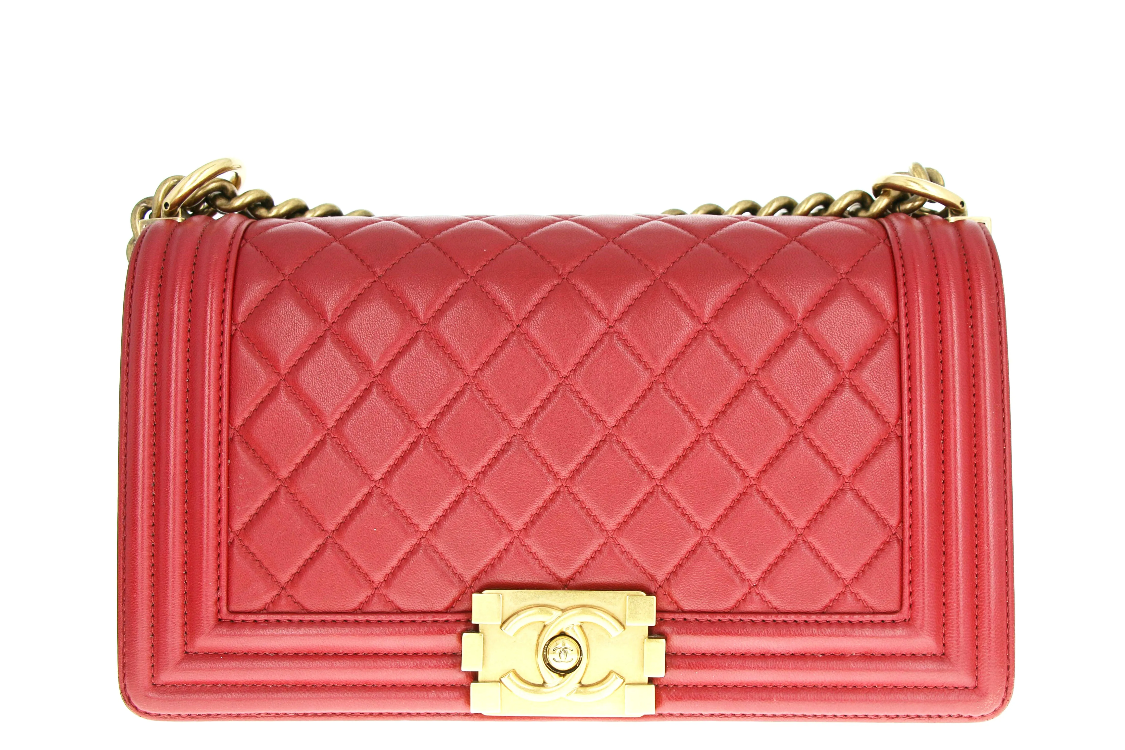 Chanel Medium Boy Bag Red