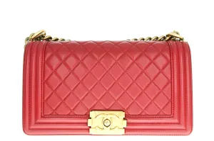 Chanel Medium Boy Bag Red