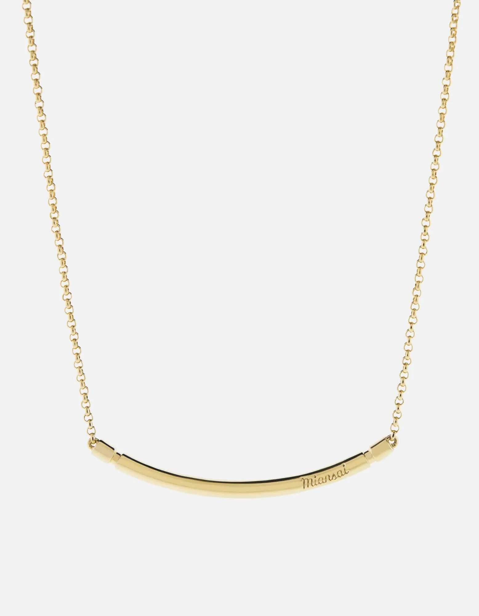 Channel Necklace, Gold Vermeil