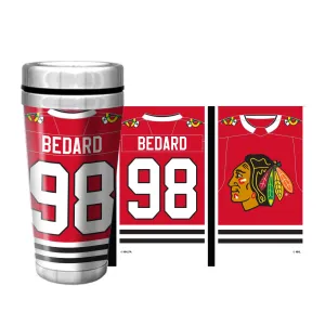 Chicago Blackhawks Connor Bedard Travel Mug 16oz.