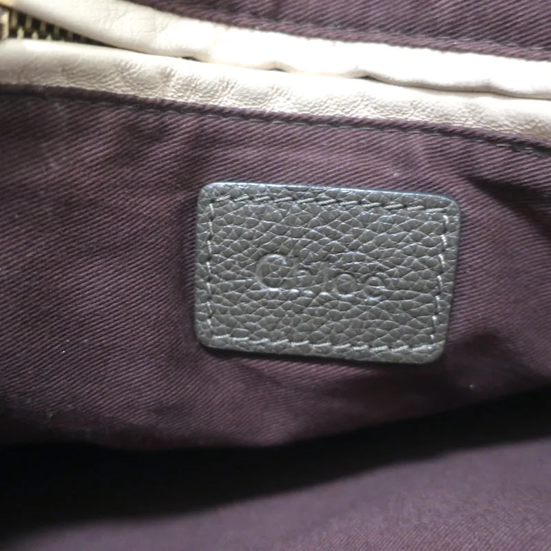 Chloe Large Paraty Shoulder Bag Dark Brown Leather