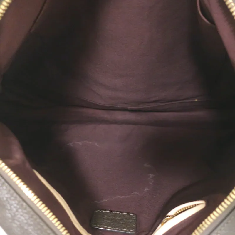 Chloe Large Paraty Shoulder Bag Dark Brown Leather