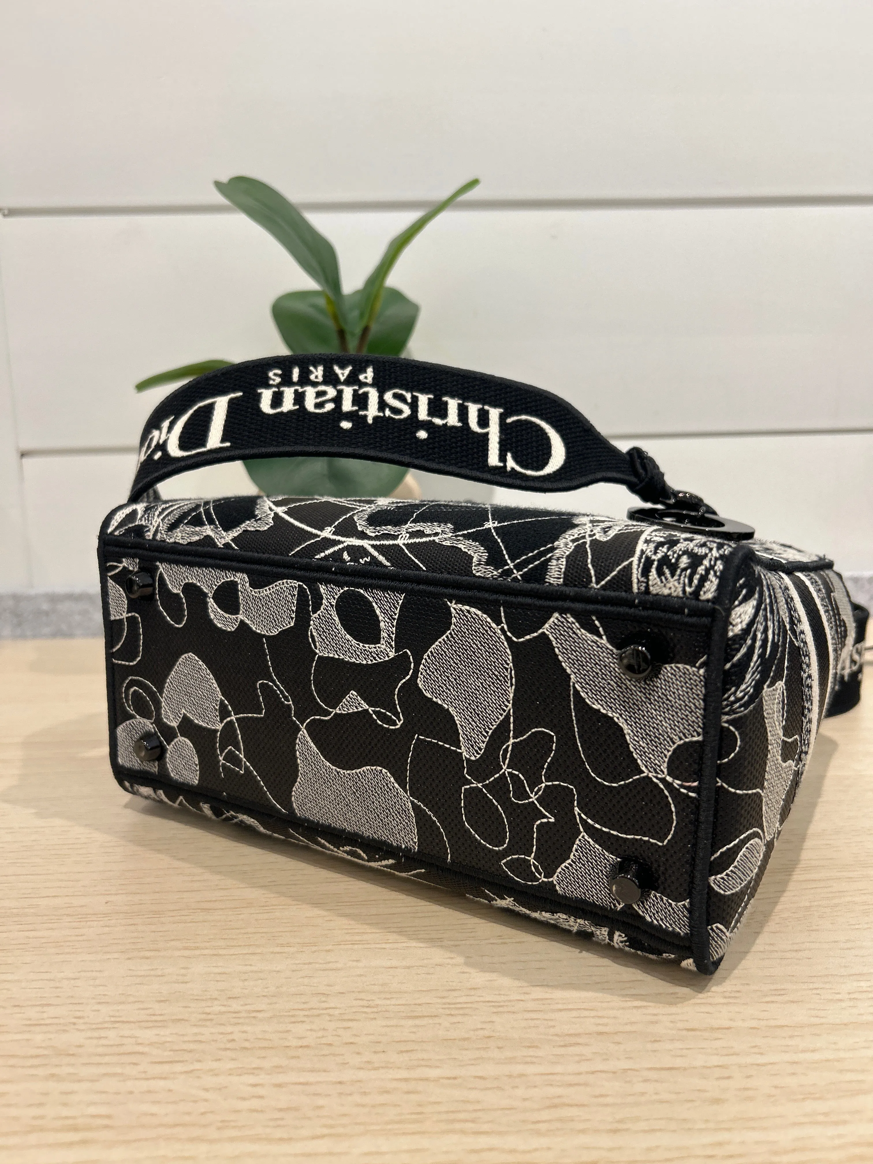 Christian Dior Bag, Toile de Jouy Embroidered Medium Lady Bag