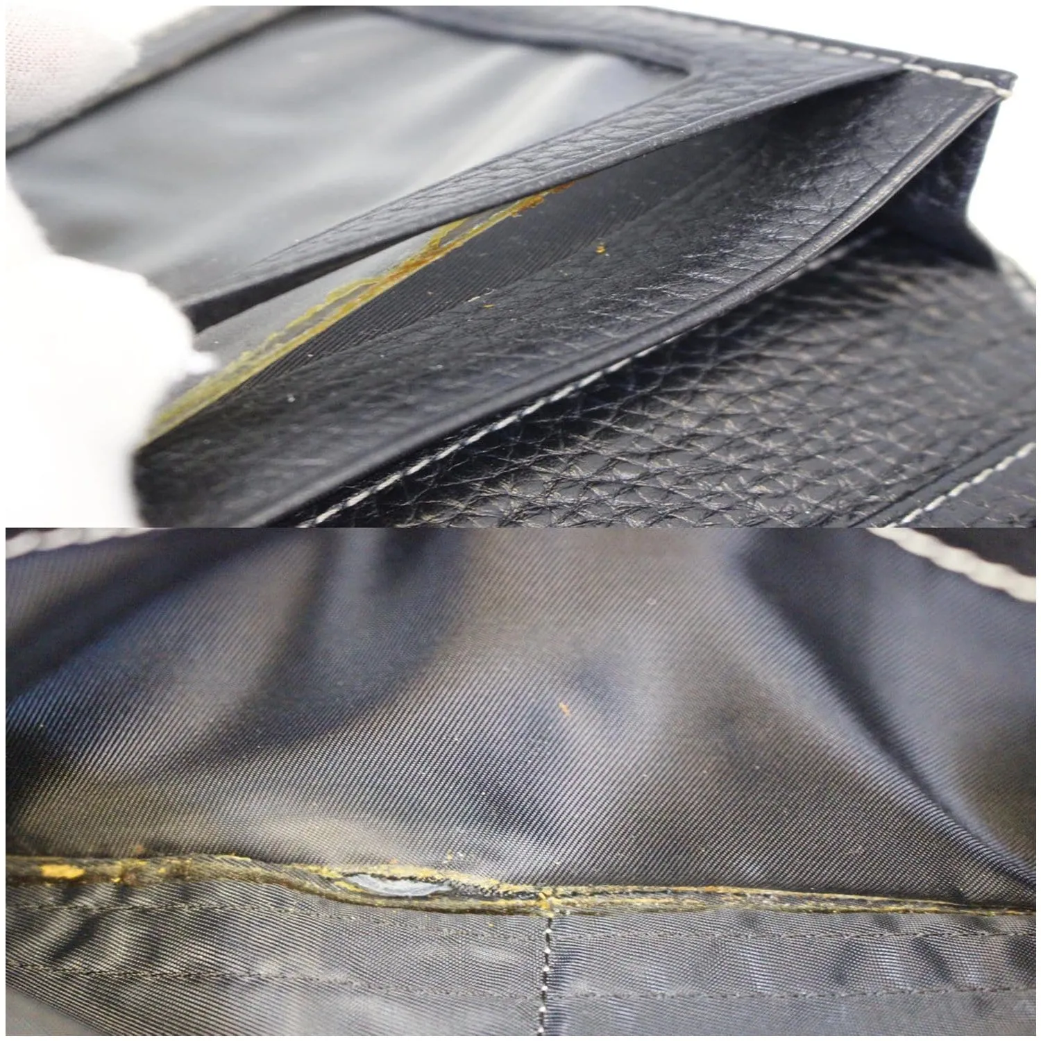 CHRISTIAN DIOR Saddle Leather Wallet Black