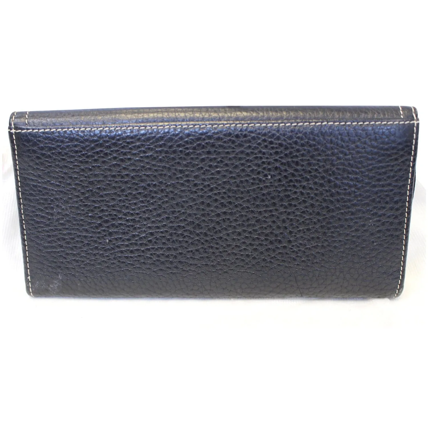 CHRISTIAN DIOR Saddle Leather Wallet Black