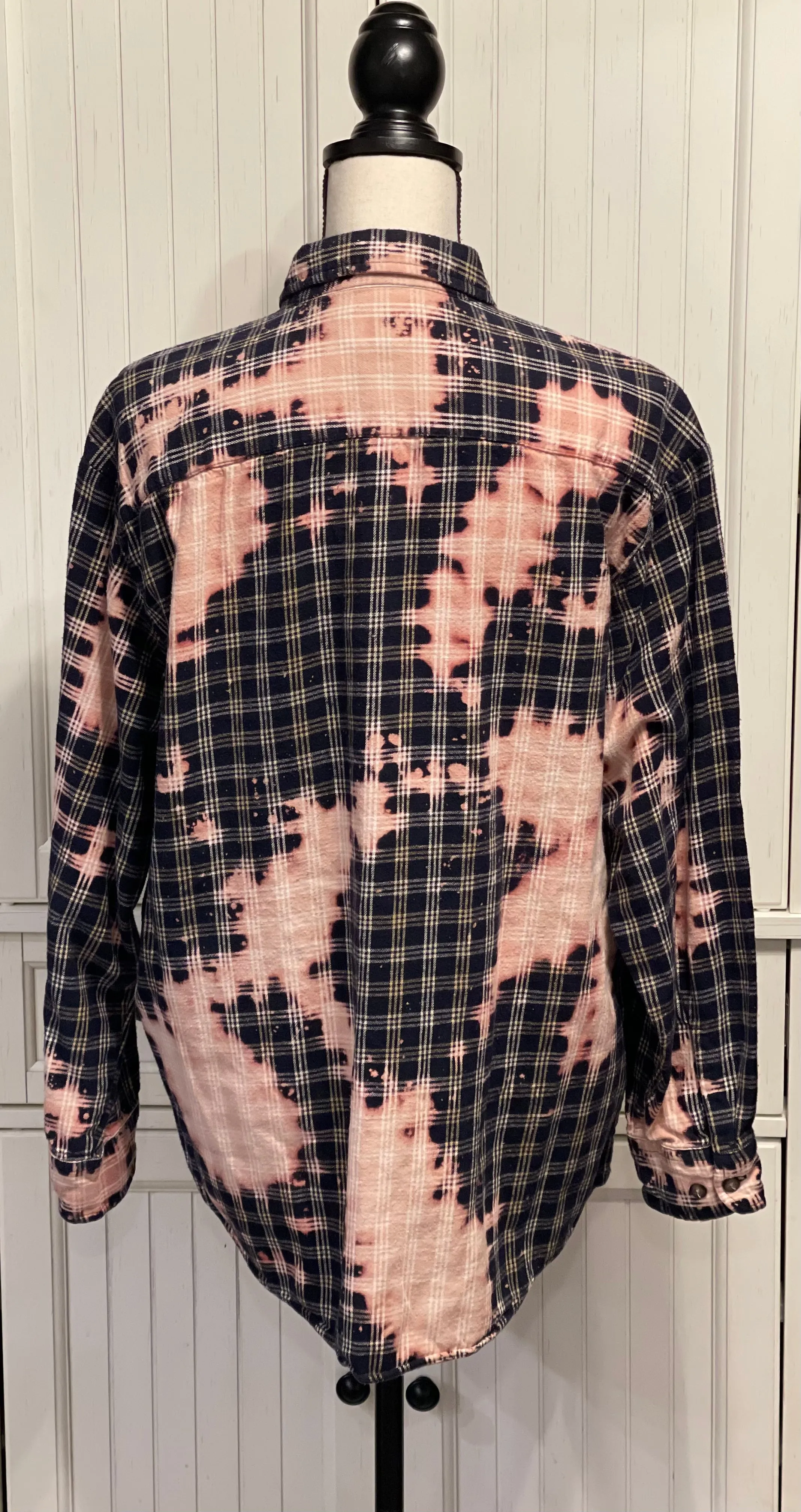 Cindy Distressed Flannel ~ Unisex Size Large