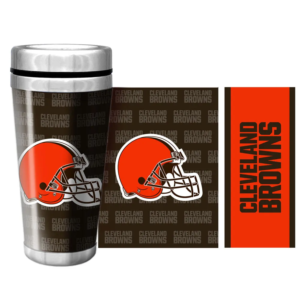 Cleveland Browns Travel Mug | Wallpaper Full Wrap 16 oz.