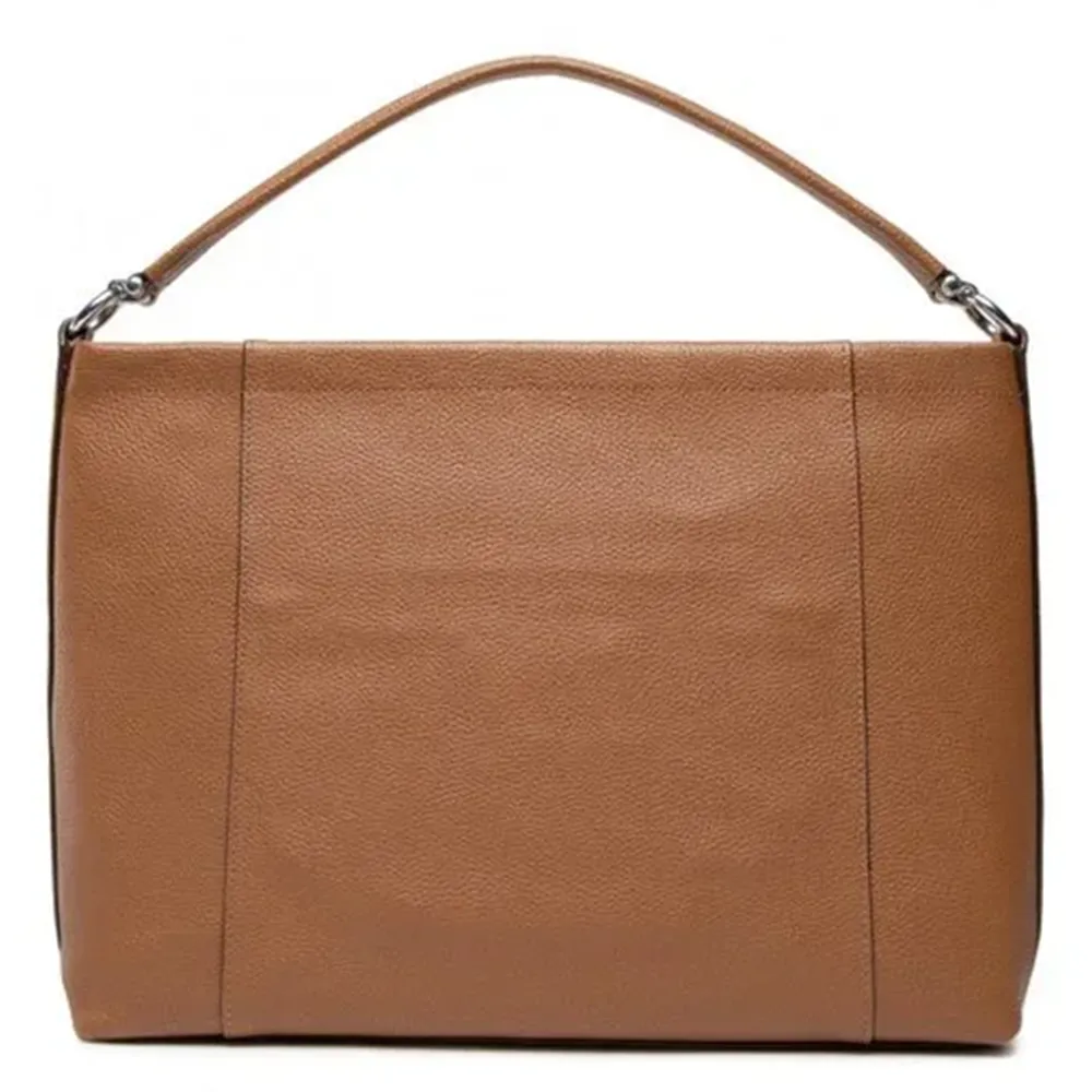Coach Pebbled Leather Scout Hobo Saddle Soft Zipper Handbag Bag Brown Purse NEW