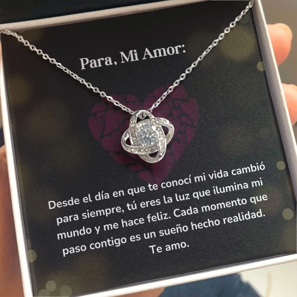 Collar Nudo de Amor - Desde el día en que te conocí