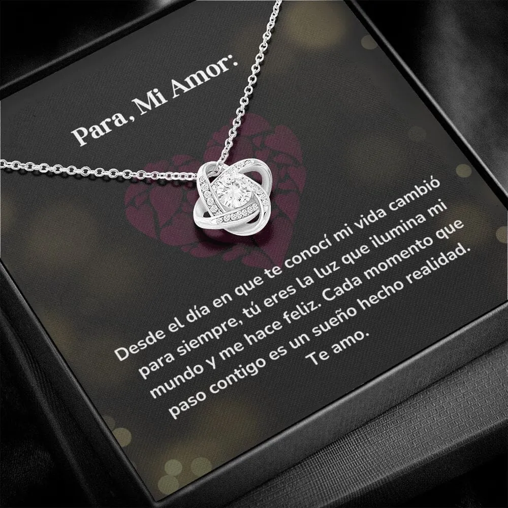 Collar Nudo de Amor - Desde el día en que te conocí