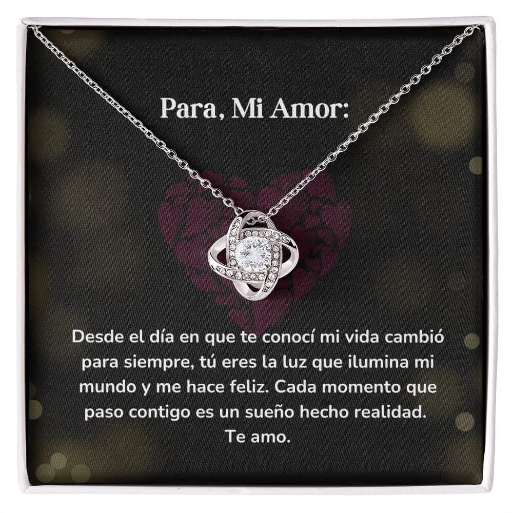 Collar Nudo de Amor - Desde el día en que te conocí