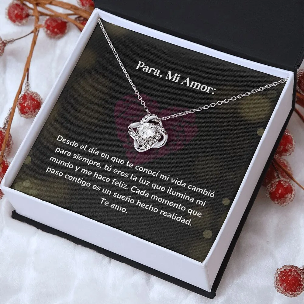 Collar Nudo de Amor - Desde el día en que te conocí
