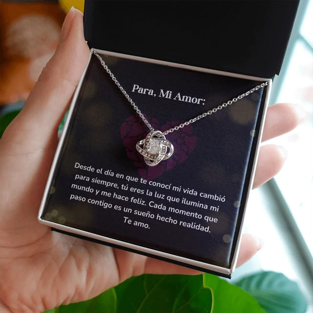 Collar Nudo de Amor - Desde el día en que te conocí