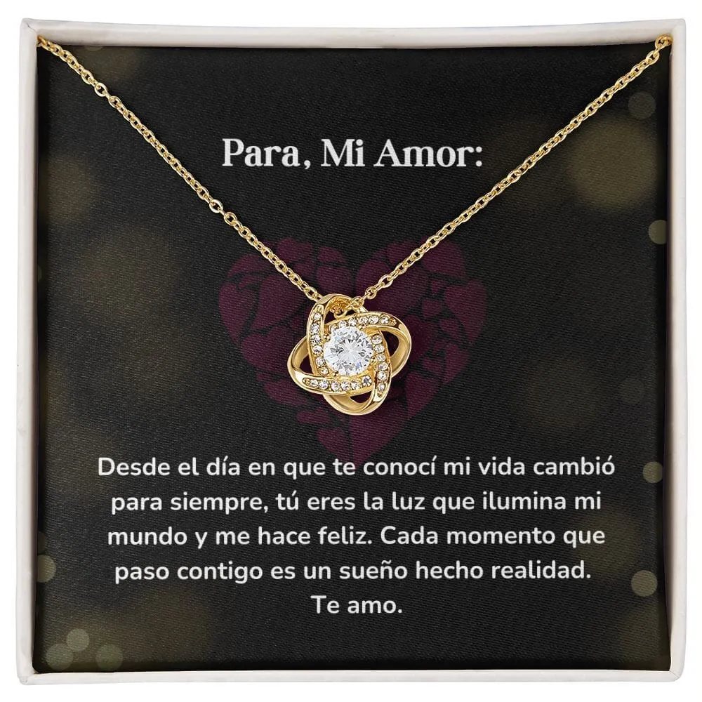 Collar Nudo de Amor - Desde el día en que te conocí