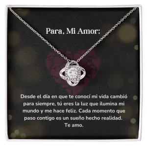 Collar Nudo de Amor - Desde el día en que te conocí