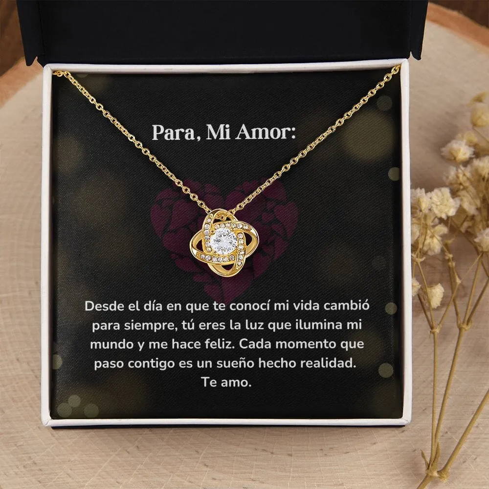 Collar Nudo de Amor - Desde el día en que te conocí