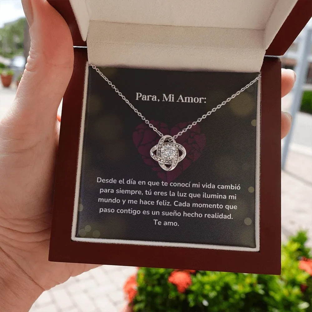 Collar Nudo de Amor - Desde el día en que te conocí