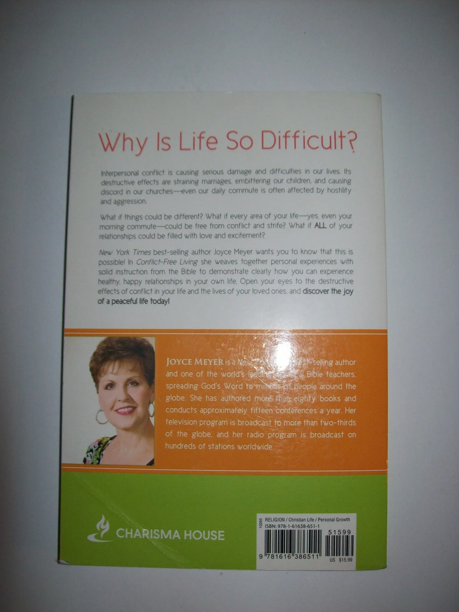 Conflict Free Living By Joyce Meyer PB