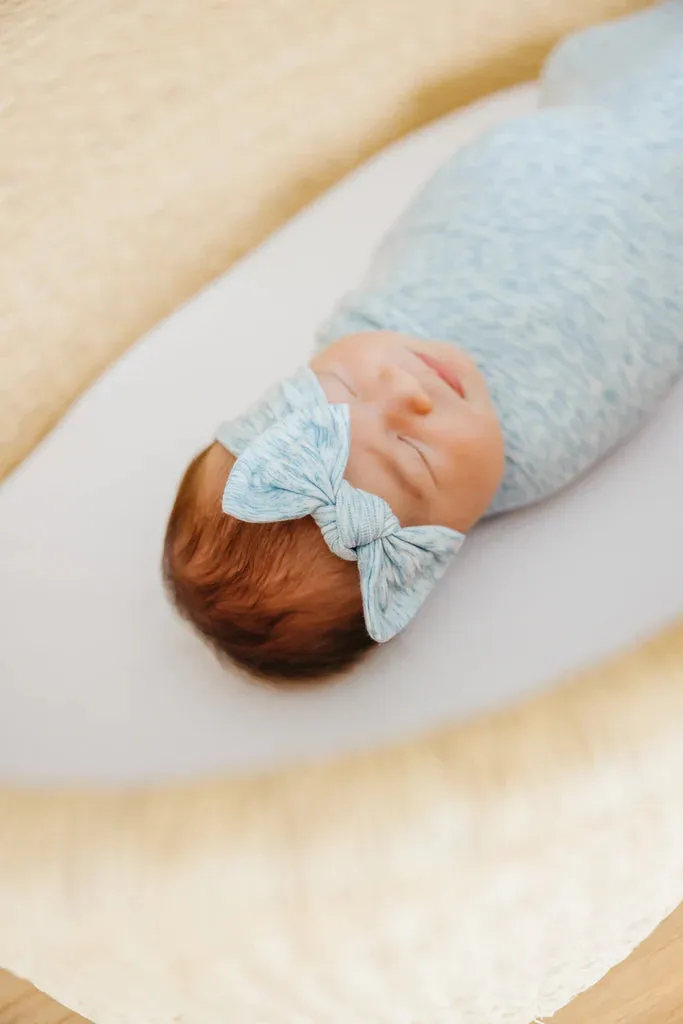 Copper Pearl - Knit Headband Bow - Lennon