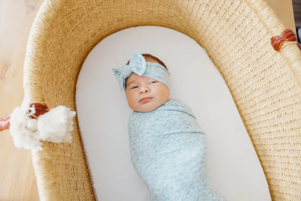 Copper Pearl - Knit Headband Bow - Lennon