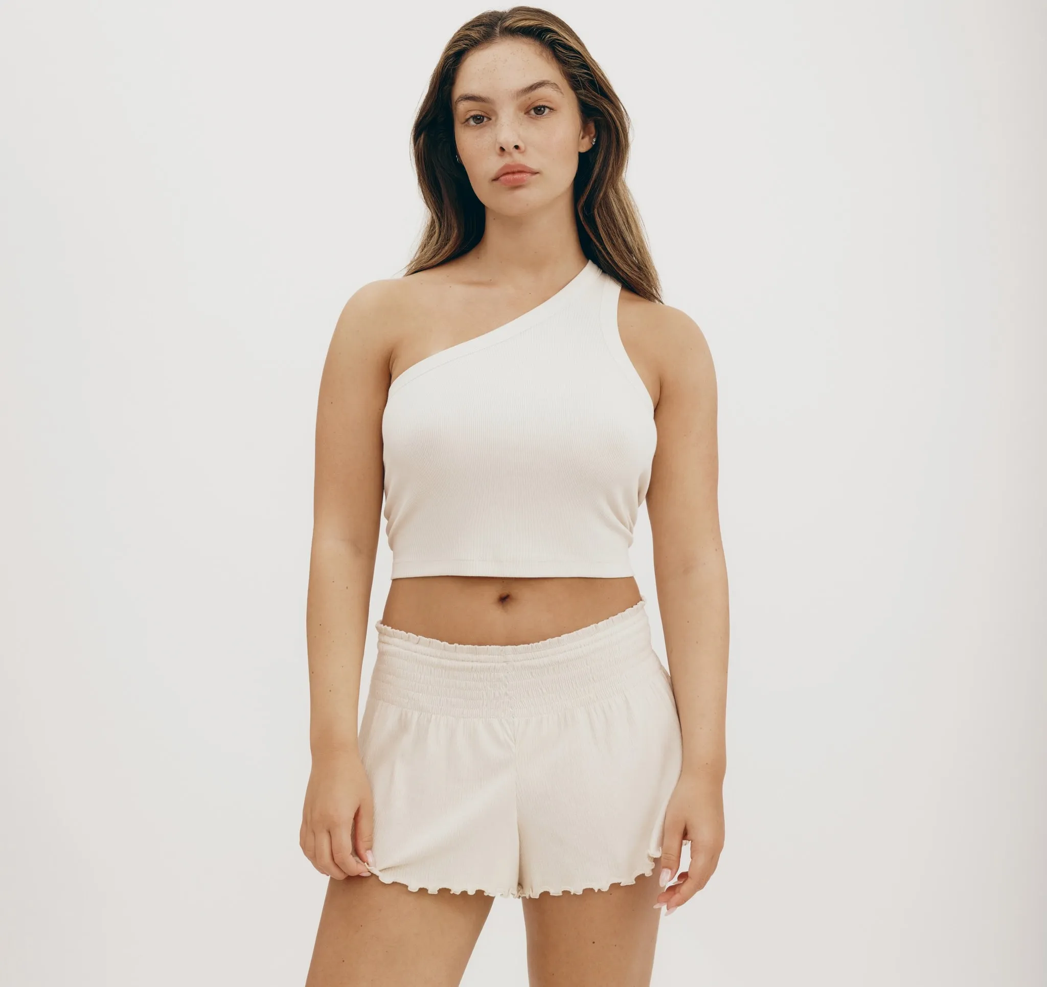Core Bold Rib Smocked Shorts