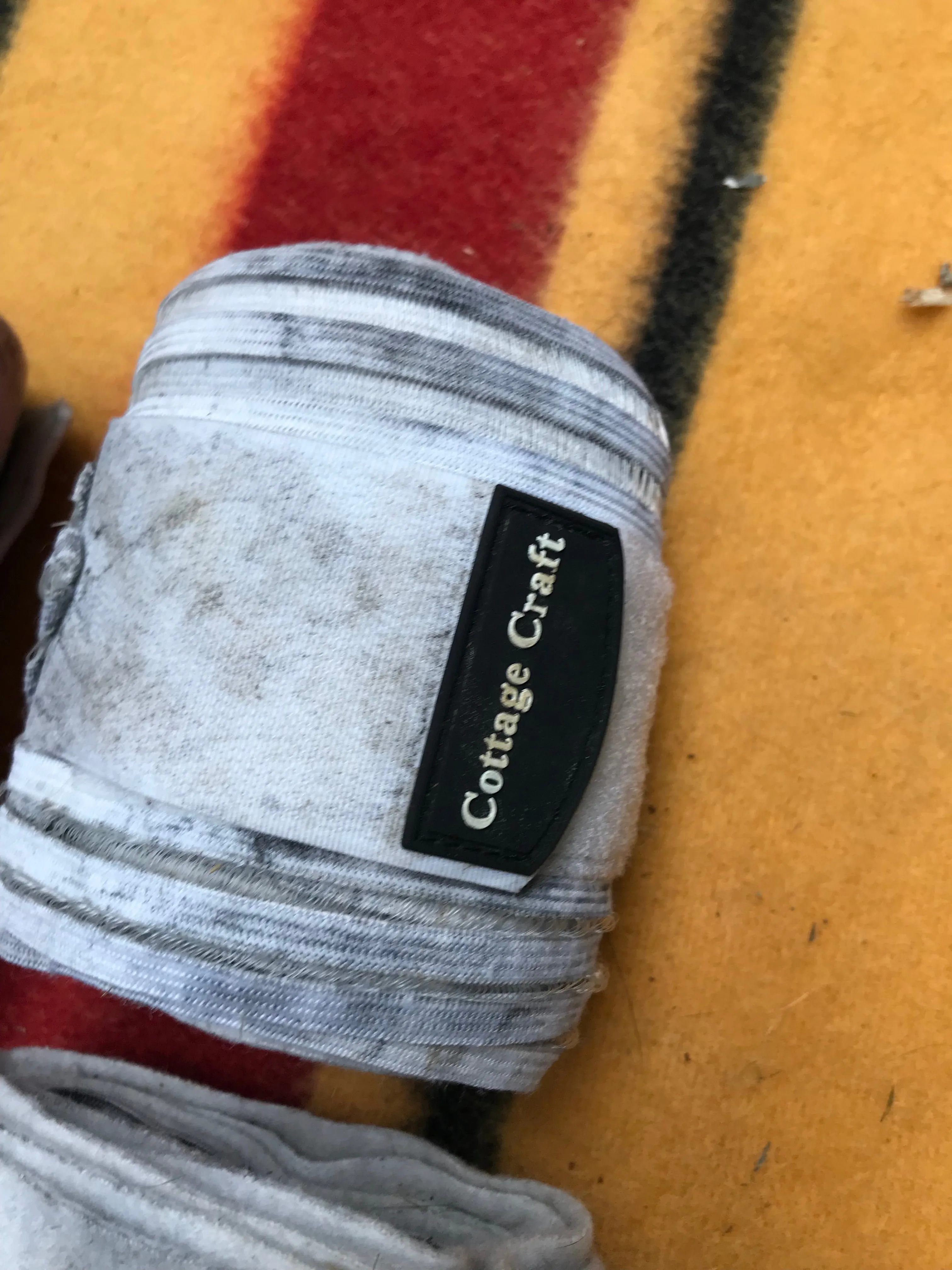 Cottage craft white bandages half elastic half fleece FREE POSTAGE🟢