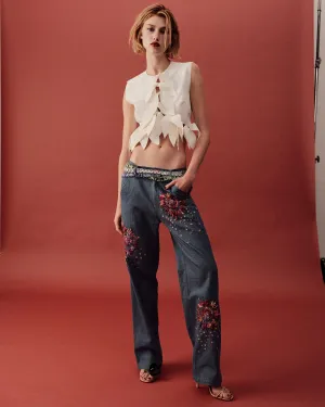 Cropped Bow Top