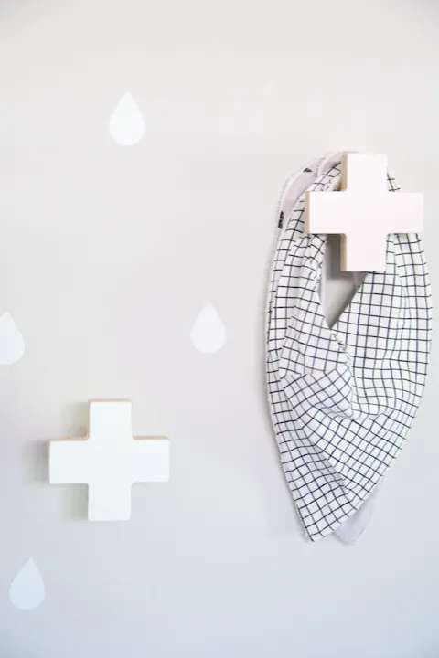 Cross Wall Hook - Soft Mint