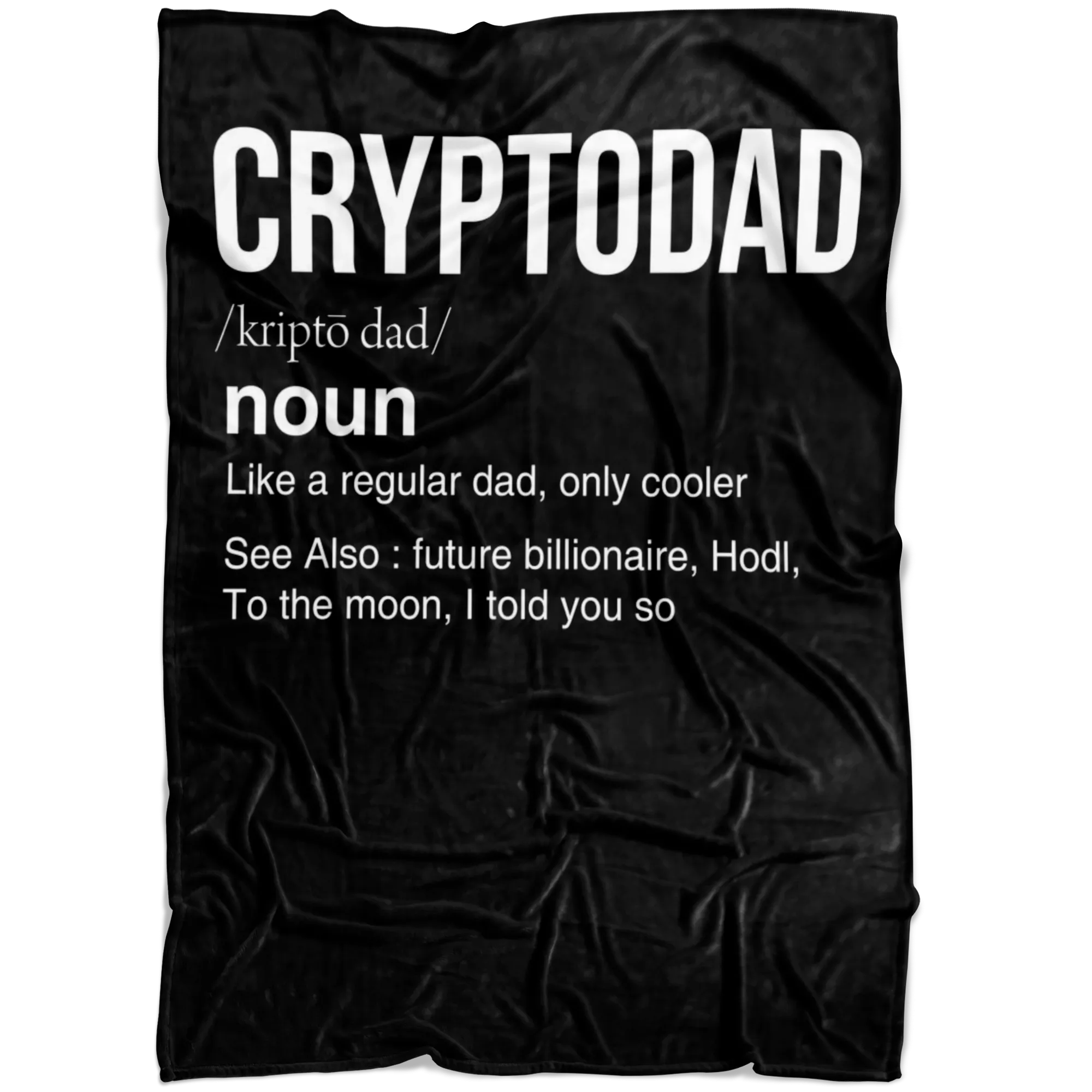 Crypto Dad Fleece Blanket
