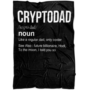 Crypto Dad Fleece Blanket