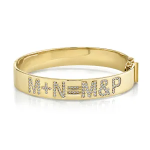 Custom Hinged Cuff Bracelet