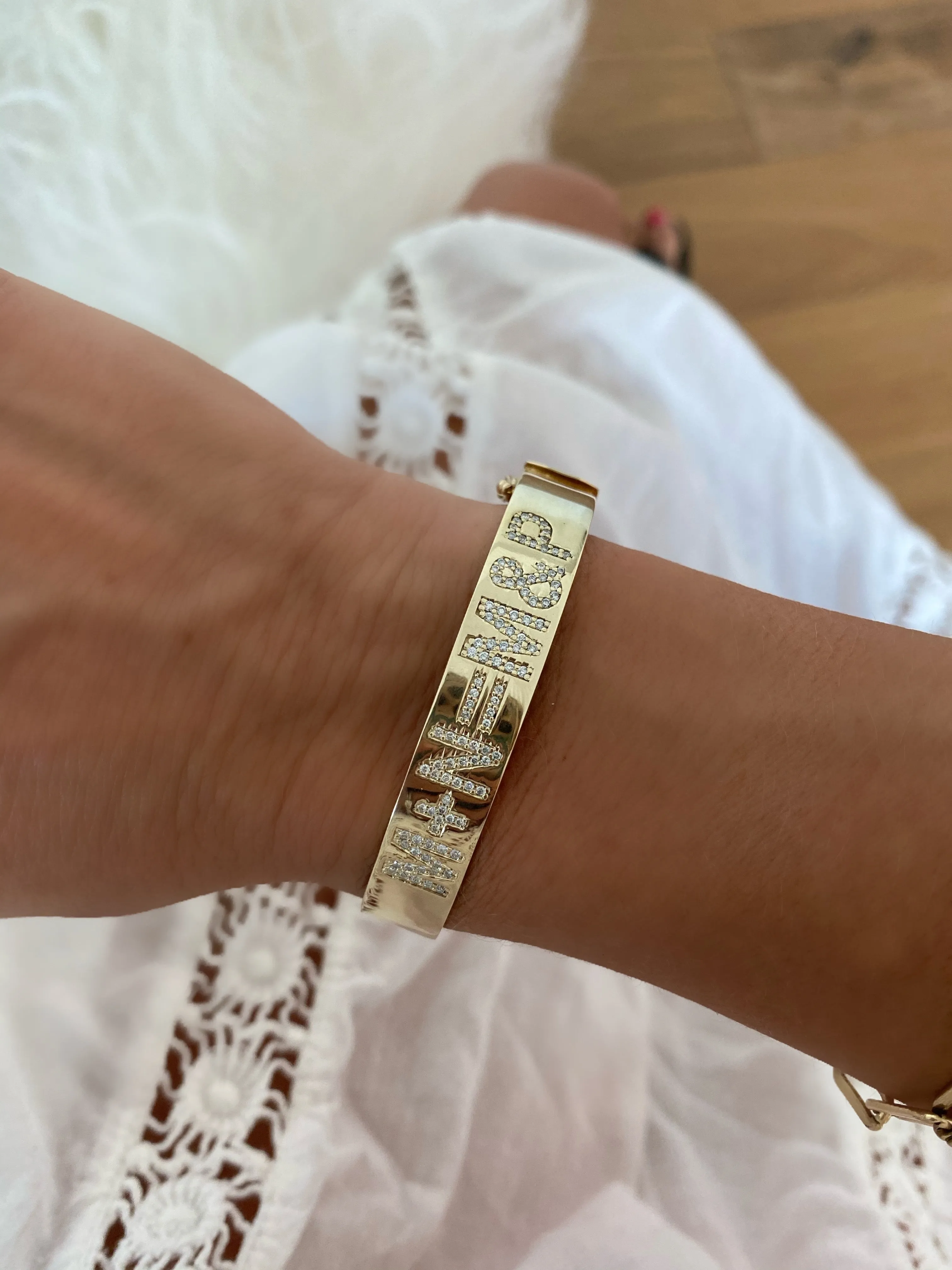 Custom Hinged Cuff Bracelet