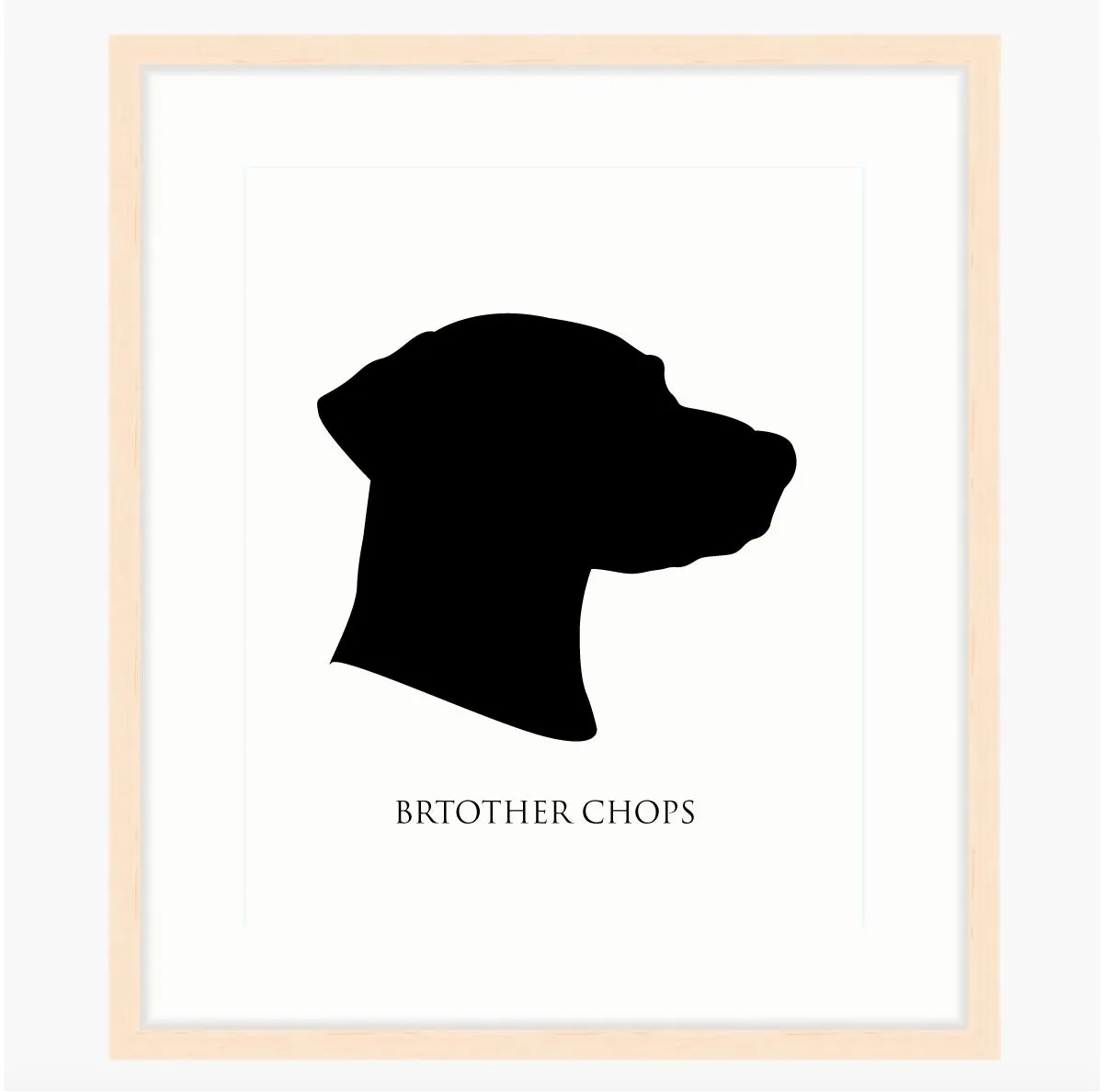 Custom Pet Silhouette - Head