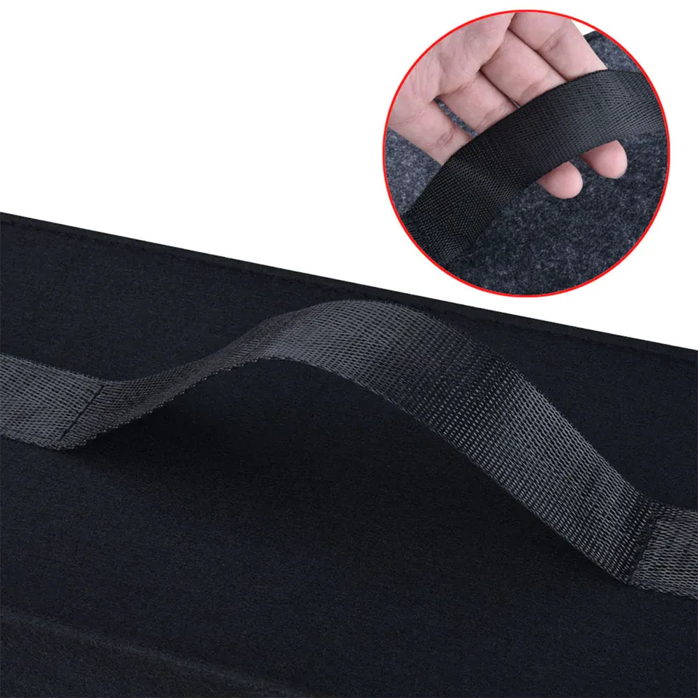 Custom Text For Soft Felt Car Bag Organizer, Compatible with All Cars, Folding Car Storage Box Non Slip Fireproof Car Trunk Organizer MT12990