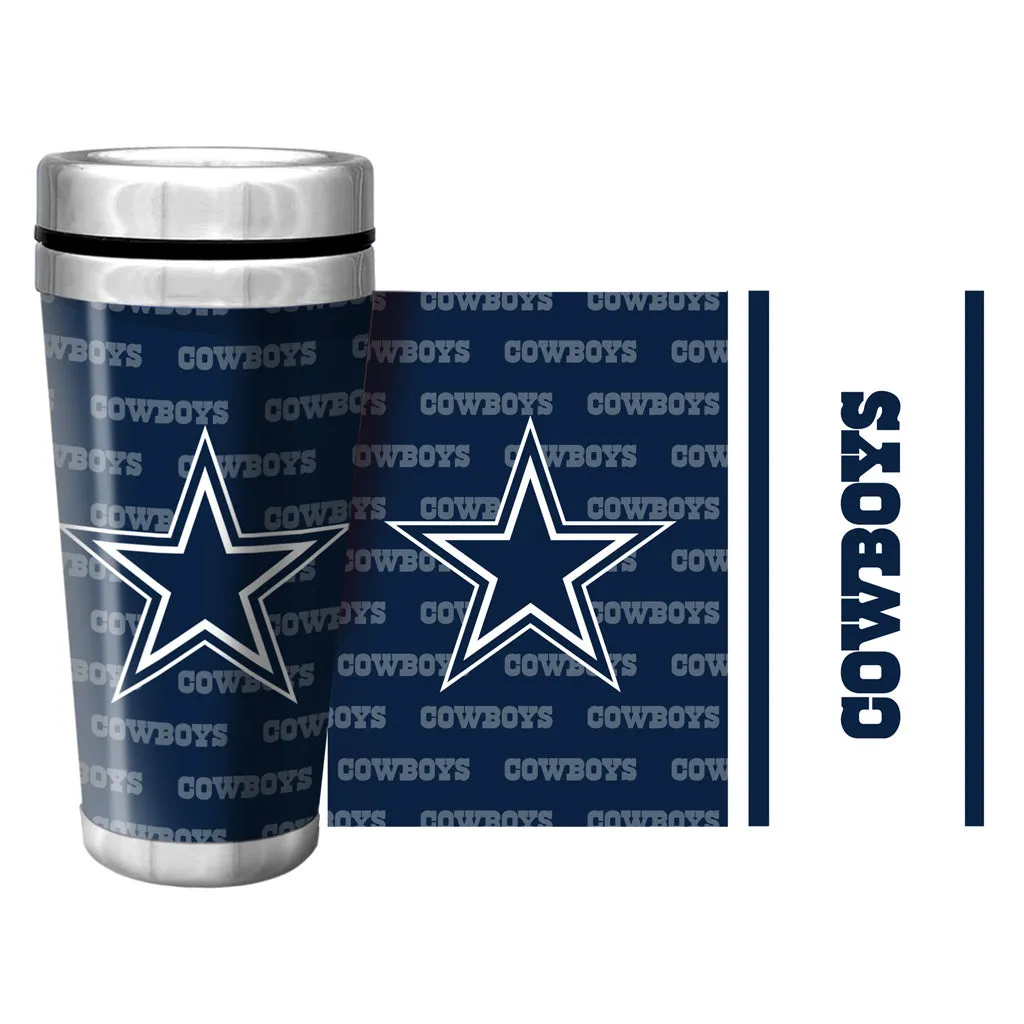 Dallas Cowboys Travel Mug | Wallpaper Full Wrap 16 oz.