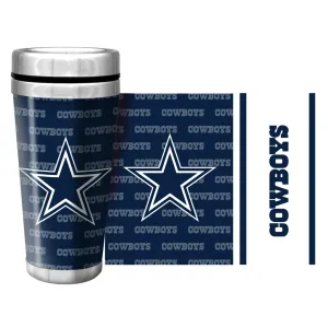 Dallas Cowboys Travel Mug | Wallpaper Full Wrap 16 oz.