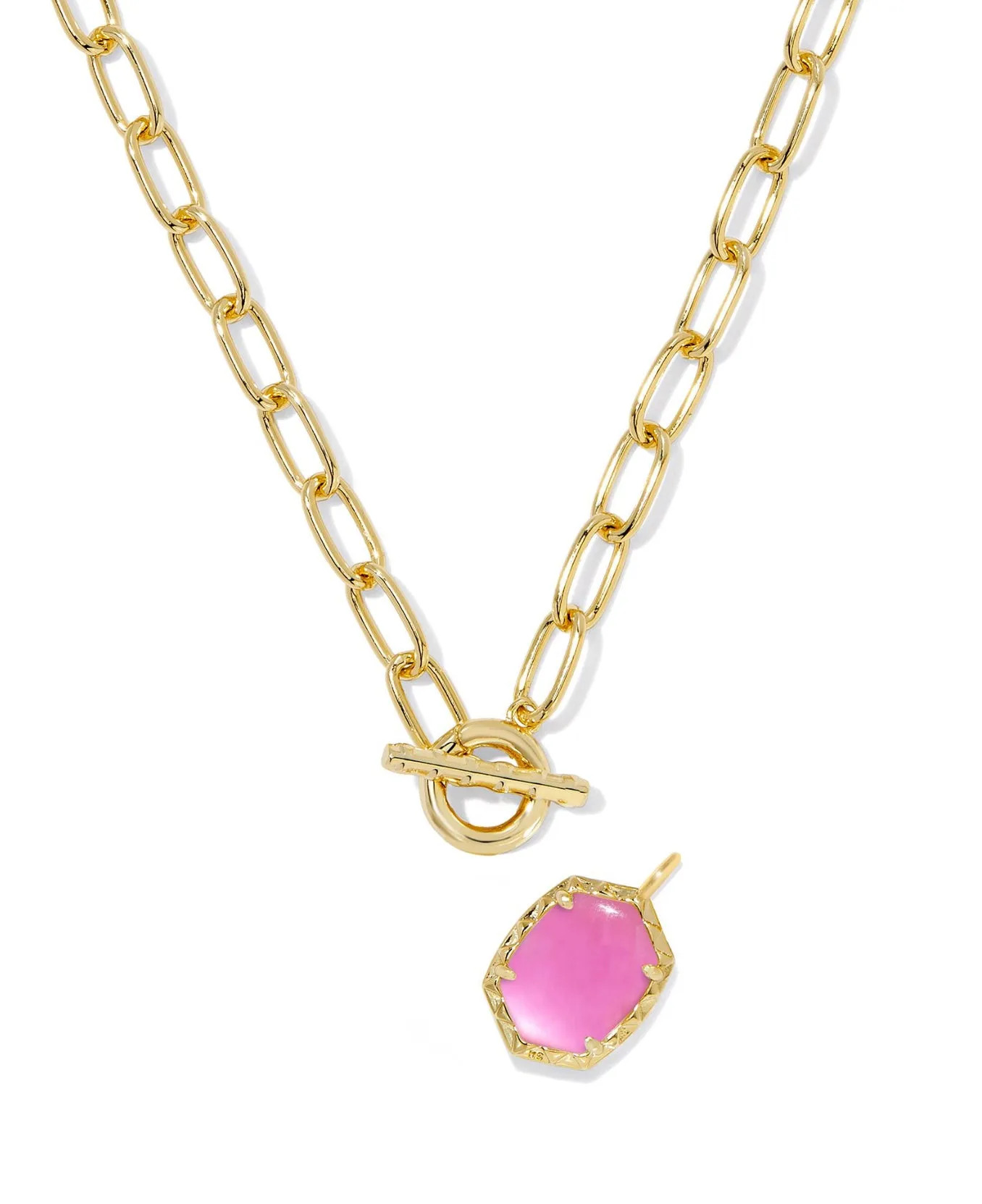 Daphne Link Chain - Gold Azalea Illusion