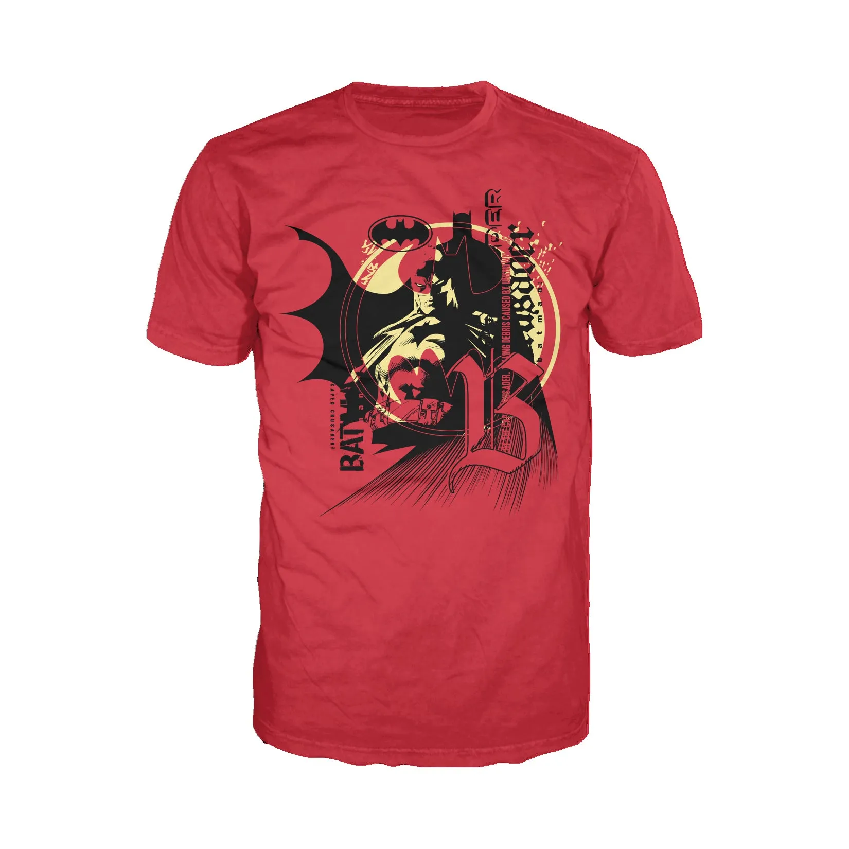 DC Comics Batman Obey Official Men's T-shirt (Red)