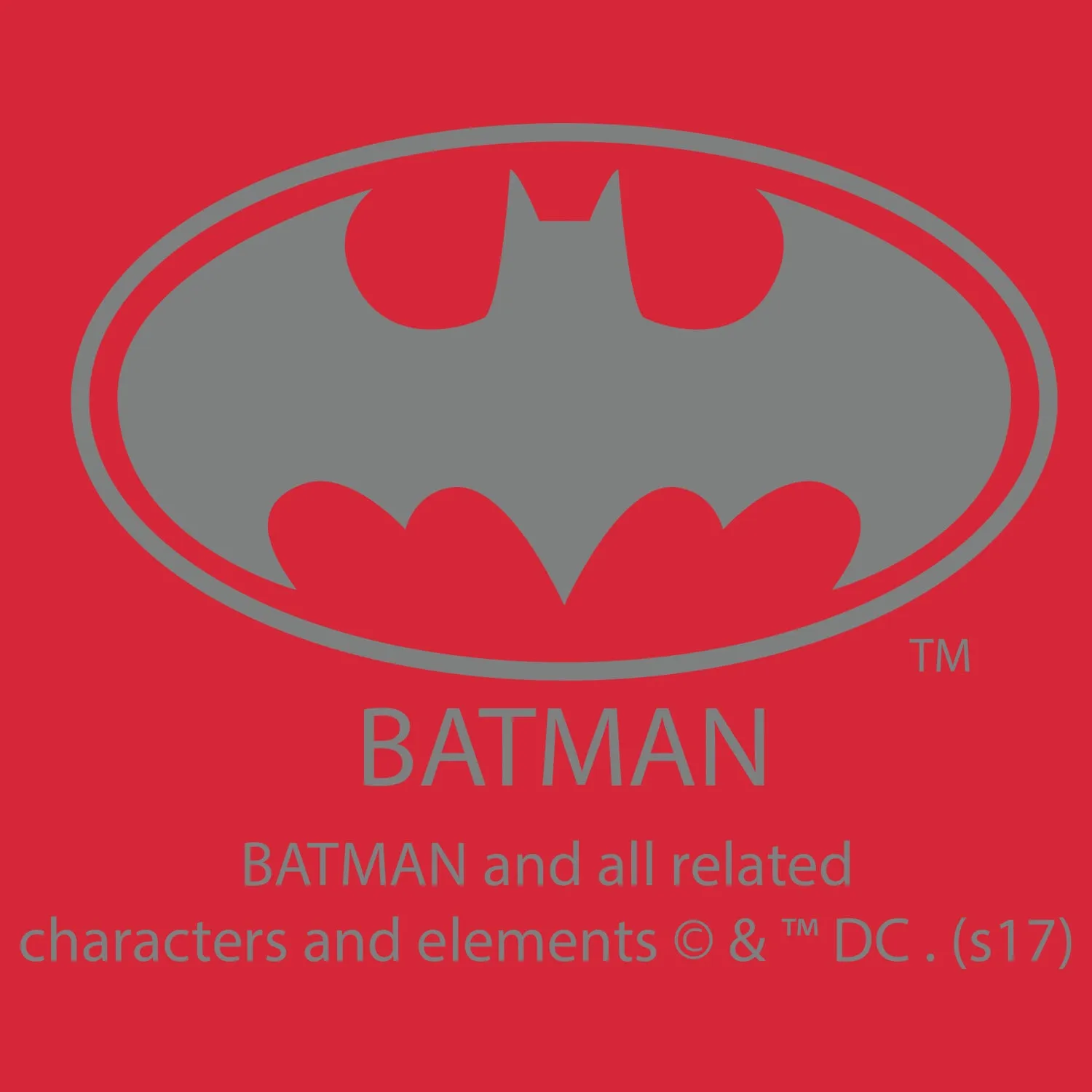DC Comics Batman Obey Official Men's T-shirt (Red)