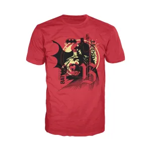 DC Comics Batman Obey Official Men's T-shirt (Red)