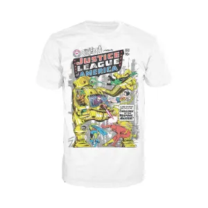 DC Comics Justice League Cover 29 Official Men's T-shirt (White)