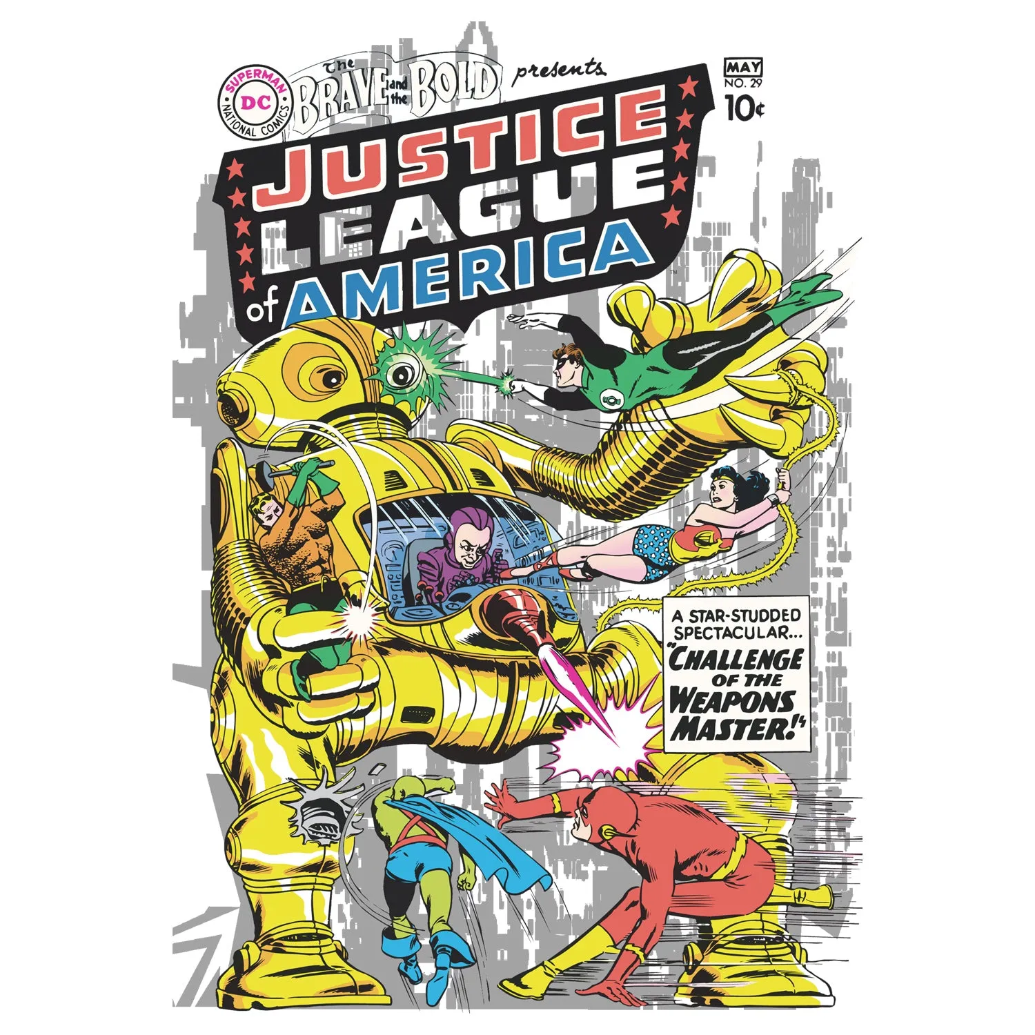 DC Comics Justice League Cover 29 Official Men's T-shirt (White)
