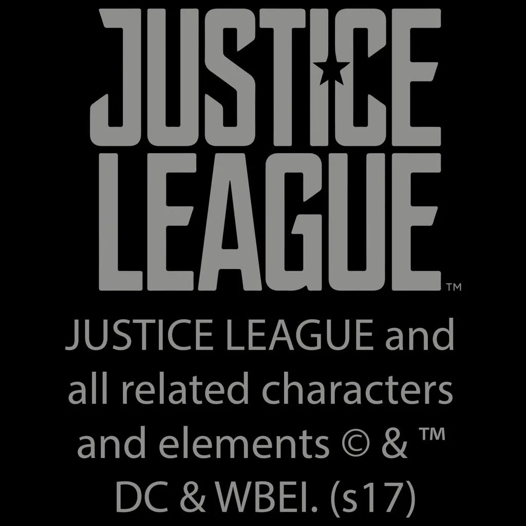 DC Justice League Logo Aquaman Official Men's T-shirt (Black)