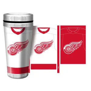 Detroit Red Wings Travel Mug | Jersey Full Wrap 16 oz.