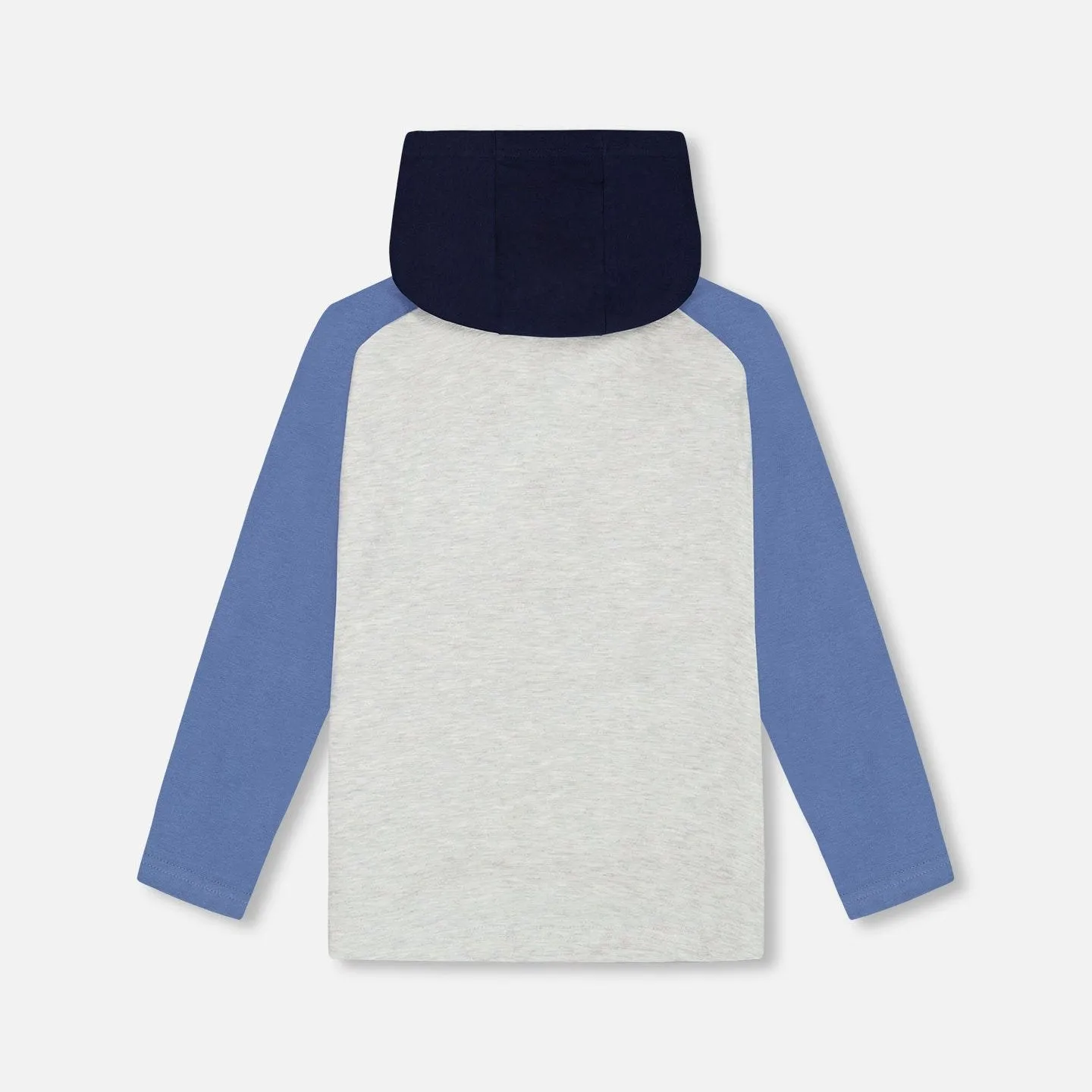 Deux Par Deux Hooded Top - Grey