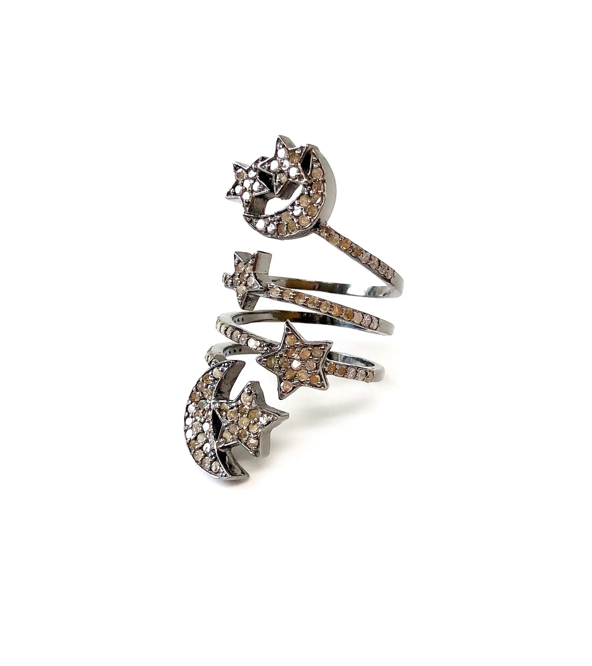 Diamond Moons & Stars Ring