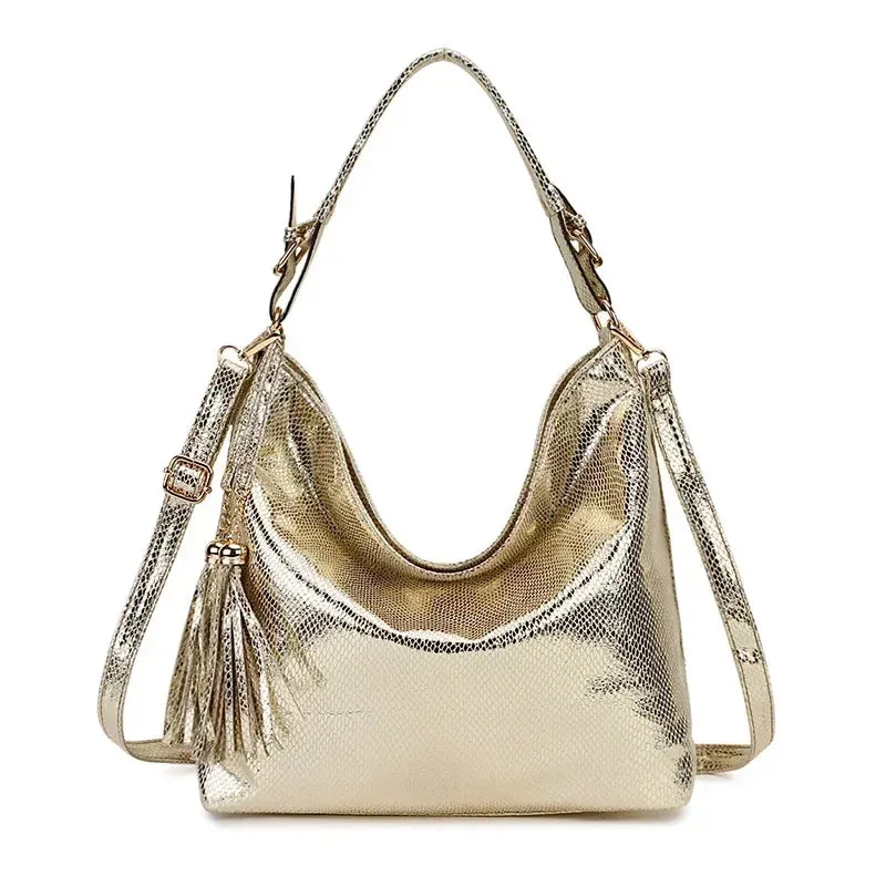DIENQI-High Quality Leather Women Handbag Tassel Women Shoulder Bag Big Black Ladies Hand Bag Female Crossbody Bags for women