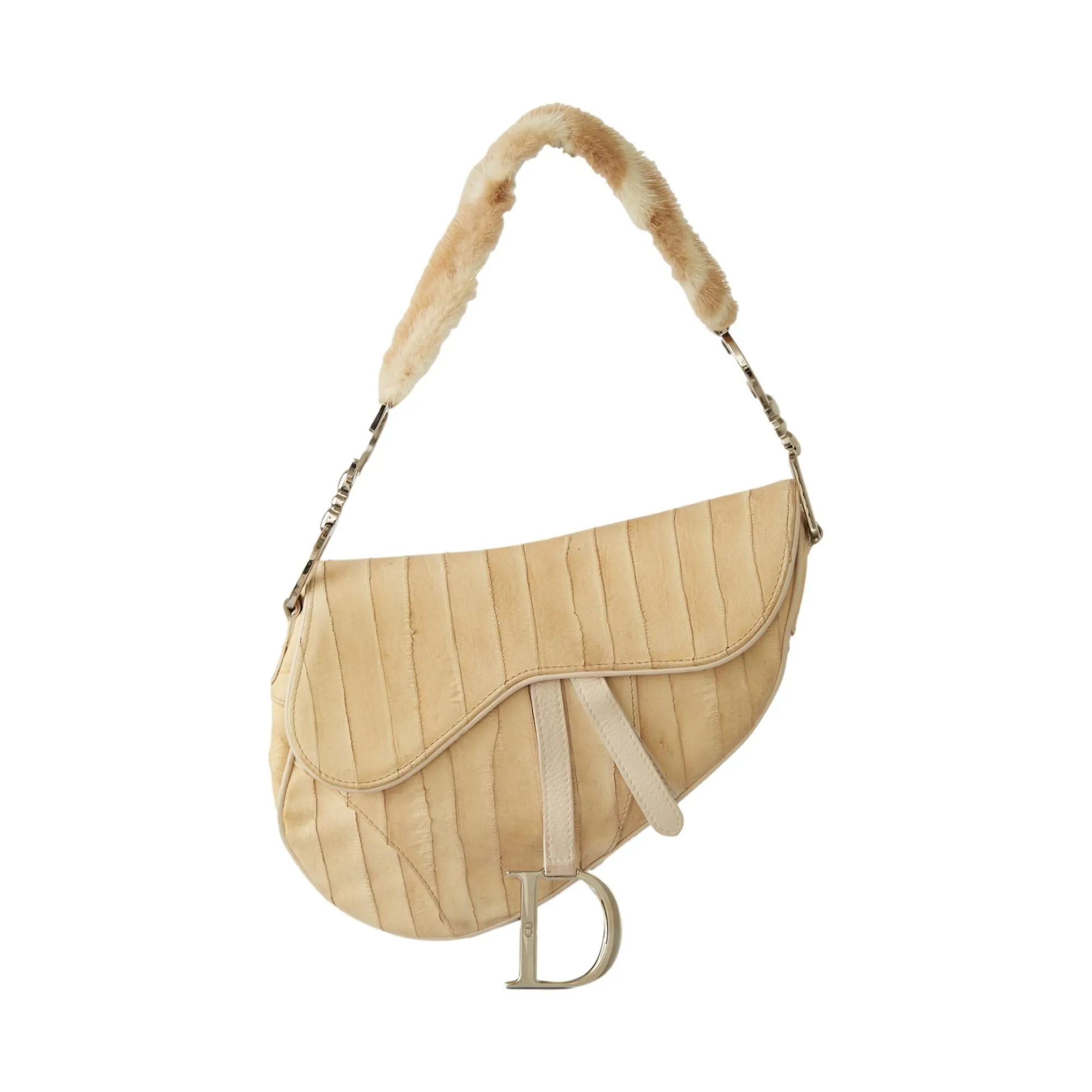 Dior Eel   Fur Saddle Bag