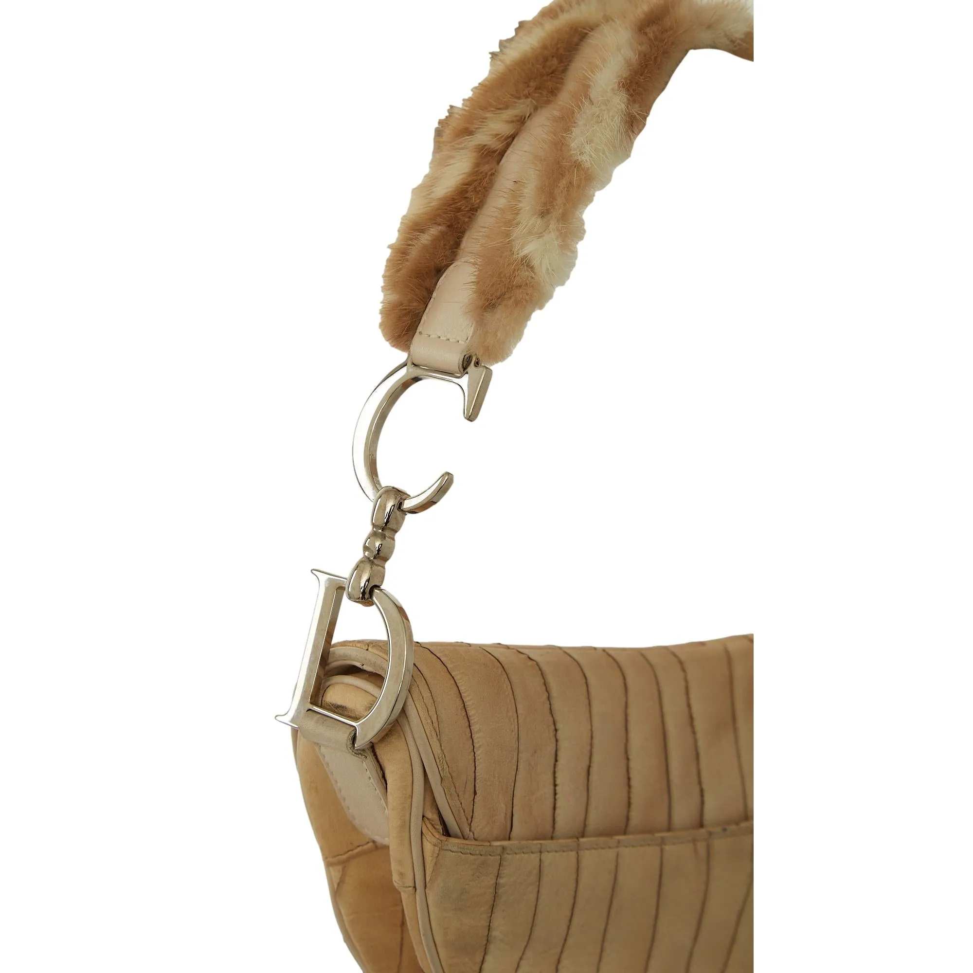 Dior Eel   Fur Saddle Bag