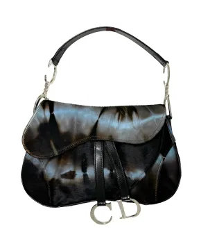 Dior Tie-Dye Calfhair Saddle Bag